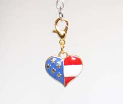 Gold American Heart Dangl