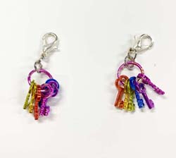 Colored Keys Dangles - pa