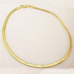 Gold plated Flat Anklet